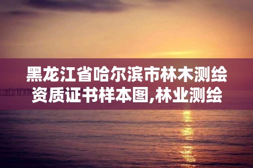 黑龙江省哈尔滨市林木测绘资质证书样本图,林业测绘收费标准。