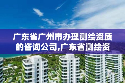 广东省广州市办理测绘资质的咨询公司,广东省测绘资质办理流程