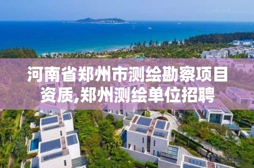 河南省郑州市测绘勘察项目资质,郑州测绘单位招聘