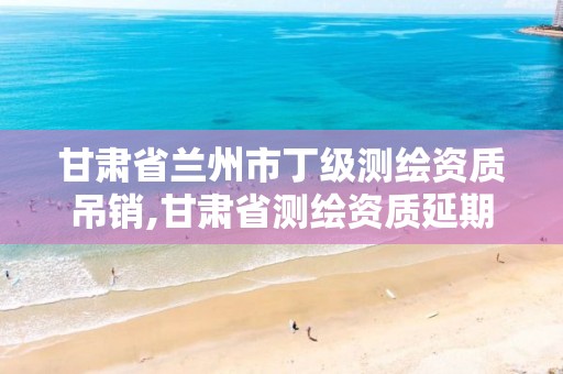 甘肃省兰州市丁级测绘资质吊销,甘肃省测绘资质延期公告