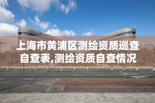 上海市黄浦区测绘资质巡查自查表,测绘资质自查情况表如何填写