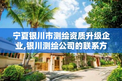 宁夏银川市测绘资质升级企业,银川测绘公司的联系方式