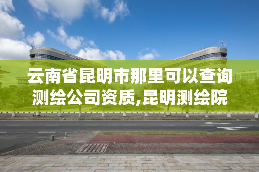 云南省昆明市那里可以查询测绘公司资质,昆明测绘院是什么单位