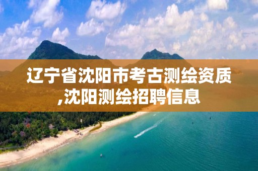 辽宁省沈阳市考古测绘资质,沈阳测绘招聘信息