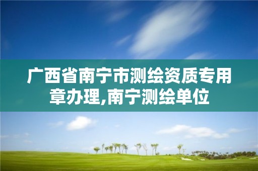 广西省南宁市测绘资质专用章办理,南宁测绘单位