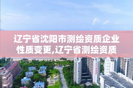 辽宁省沈阳市测绘资质企业性质变更,辽宁省测绘资质延期。