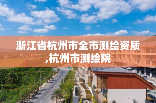 浙江省杭州市全市测绘资质,杭州市测绘院