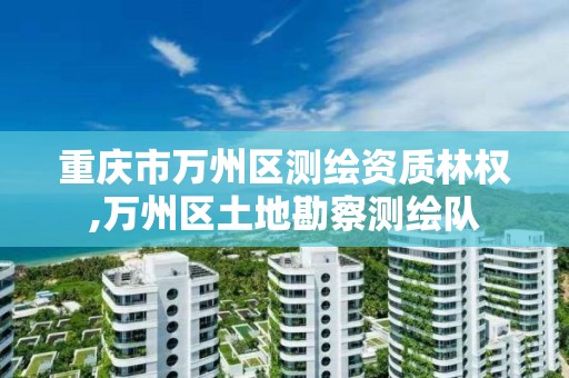 重庆市万州区测绘资质林权,万州区土地勘察测绘队