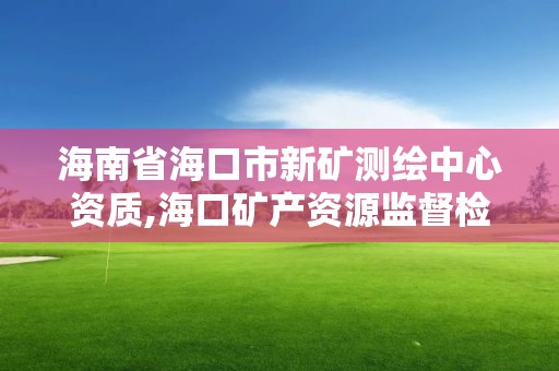 海南省海口市新矿测绘中心资质,海口矿产资源监督检测中心。