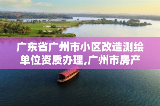 广东省广州市小区改造测绘单位资质办理,广州市房产测绘收费标准。