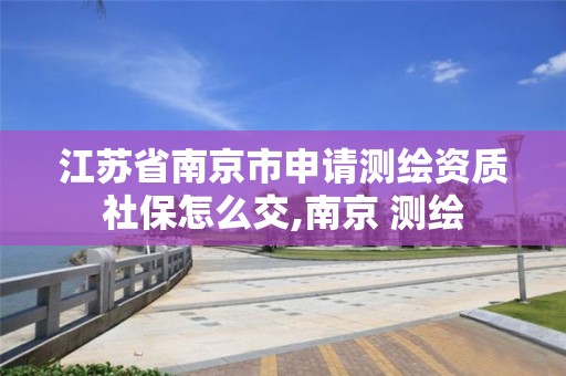 江苏省南京市申请测绘资质社保怎么交,南京 测绘