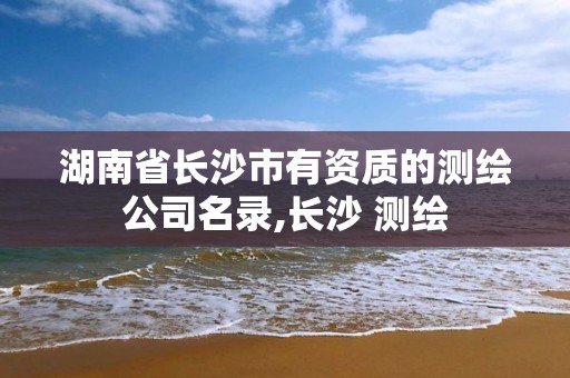 湖南省长沙市有资质的测绘公司名录,长沙 测绘