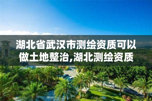 湖北省武汉市测绘资质可以做土地整治,湖北测绘资质单位。