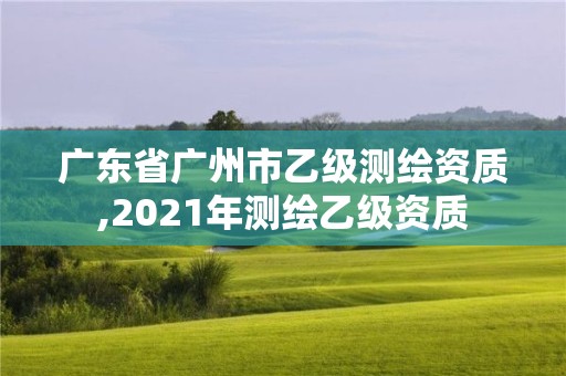 广东省广州市乙级测绘资质,2021年测绘乙级资质