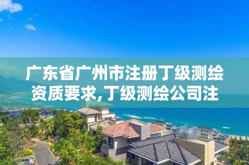 广东省广州市注册丁级测绘资质要求,丁级测绘公司注册条件。