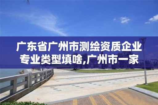 广东省广州市测绘资质企业专业类型填啥,广州市一家测绘资质单位。