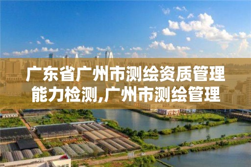 广东省广州市测绘资质管理能力检测,广州市测绘管理办法