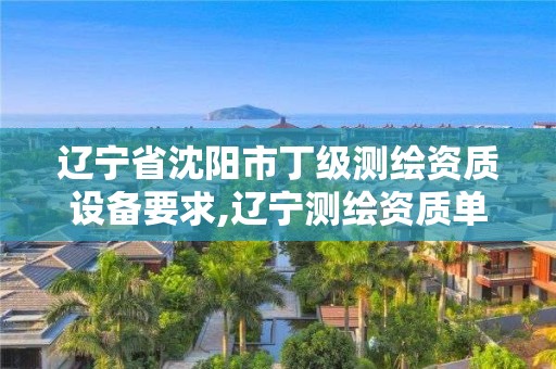 辽宁省沈阳市丁级测绘资质设备要求,辽宁测绘资质单位