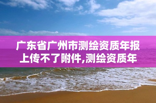 广东省广州市测绘资质年报上传不了附件,测绘资质年报上报说明怎么填。