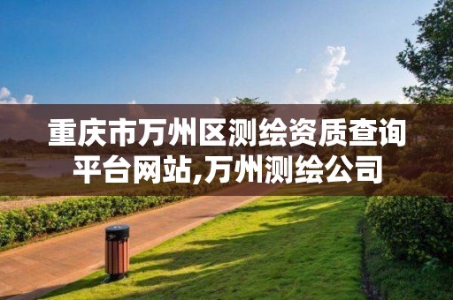 重庆市万州区测绘资质查询平台网站,万州测绘公司