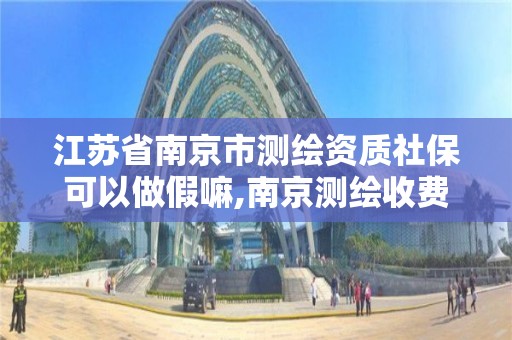 江苏省南京市测绘资质社保可以做假嘛,南京测绘收费标准。