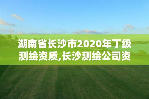 湖南省长沙市2020年丁级测绘资质,长沙测绘公司资质有哪家