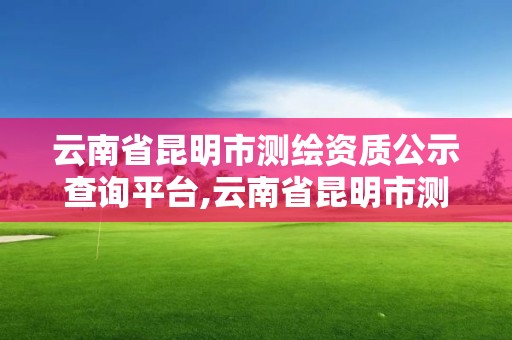 云南省昆明市测绘资质公示查询平台,云南省昆明市测绘资质公示查询平台官网