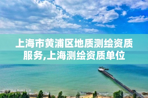 上海市黄浦区地质测绘资质服务,上海测绘资质单位