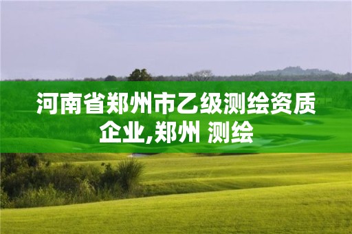 河南省郑州市乙级测绘资质企业,郑州 测绘