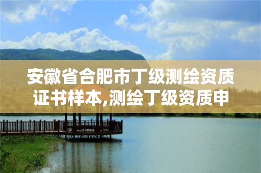 安徽省合肥市丁级测绘资质证书样本,测绘丁级资质申报条件。