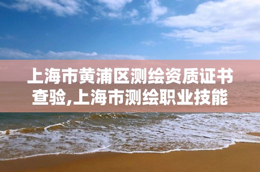 上海市黄浦区测绘资质证书查验,上海市测绘职业技能培训中心