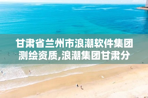 甘肃省兰州市浪潮软件集团测绘资质,浪潮集团甘肃分公司