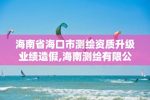 海南省海口市测绘资质升级业绩造假,海南测绘有限公司