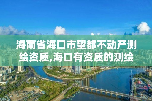 海南省海口市望都不动产测绘资质,海口有资质的测绘公司。