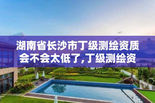 湖南省长沙市丁级测绘资质会不会太低了,丁级测绘资质业务范围。