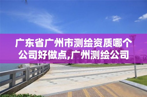 广东省广州市测绘资质哪个公司好做点,广州测绘公司排名名单。