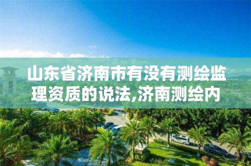 山东省济南市有没有测绘监理资质的说法,济南测绘内业招聘信息。