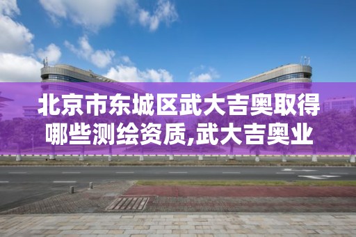 北京市东城区武大吉奥取得哪些测绘资质,武大吉奥业内怎么样。