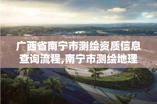 广西省南宁市测绘资质信息查询流程,南宁市测绘地理信息中心