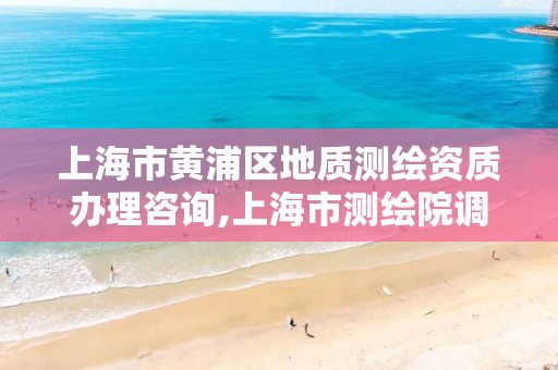 上海市黄浦区地质测绘资质办理咨询,上海市测绘院调取地形图