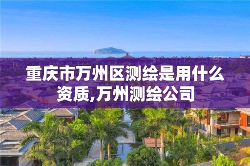 重庆市万州区测绘是用什么资质,万州测绘公司