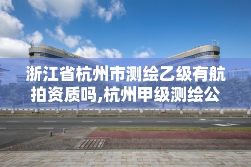 浙江省杭州市测绘乙级有航拍资质吗,杭州甲级测绘公司有哪些。