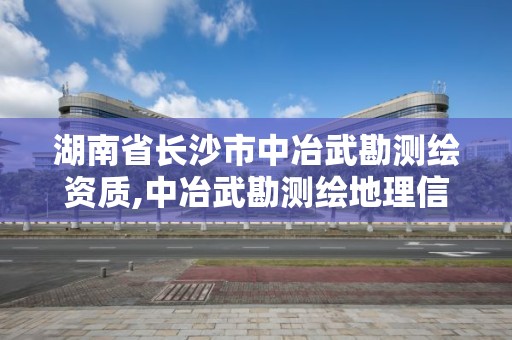 湖南省长沙市中冶武勘测绘资质,中冶武勘测绘地理信息公司