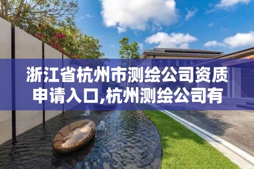 浙江省杭州市测绘公司资质申请入口,杭州测绘公司有哪几家