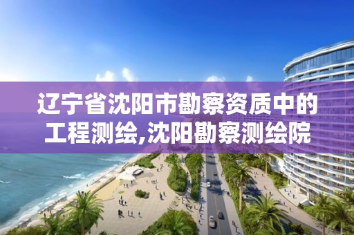 辽宁省沈阳市勘察资质中的工程测绘,沈阳勘察测绘院有限公司招聘