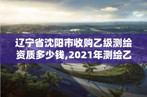 辽宁省沈阳市收购乙级测绘资质多少钱,2021年测绘乙级资质办公申报条件。