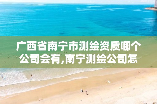 广西省南宁市测绘资质哪个公司会有,南宁测绘公司怎么收费标准