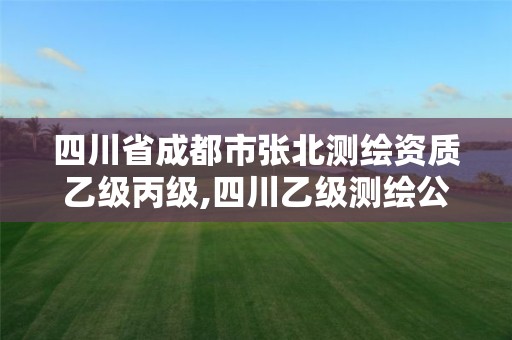 四川省成都市张北测绘资质乙级丙级,四川乙级测绘公司有哪些