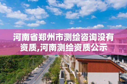 河南省郑州市测绘咨询没有资质,河南测绘资质公示