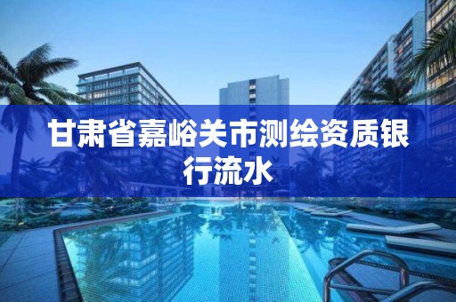 甘肃省嘉峪关市测绘资质银行流水